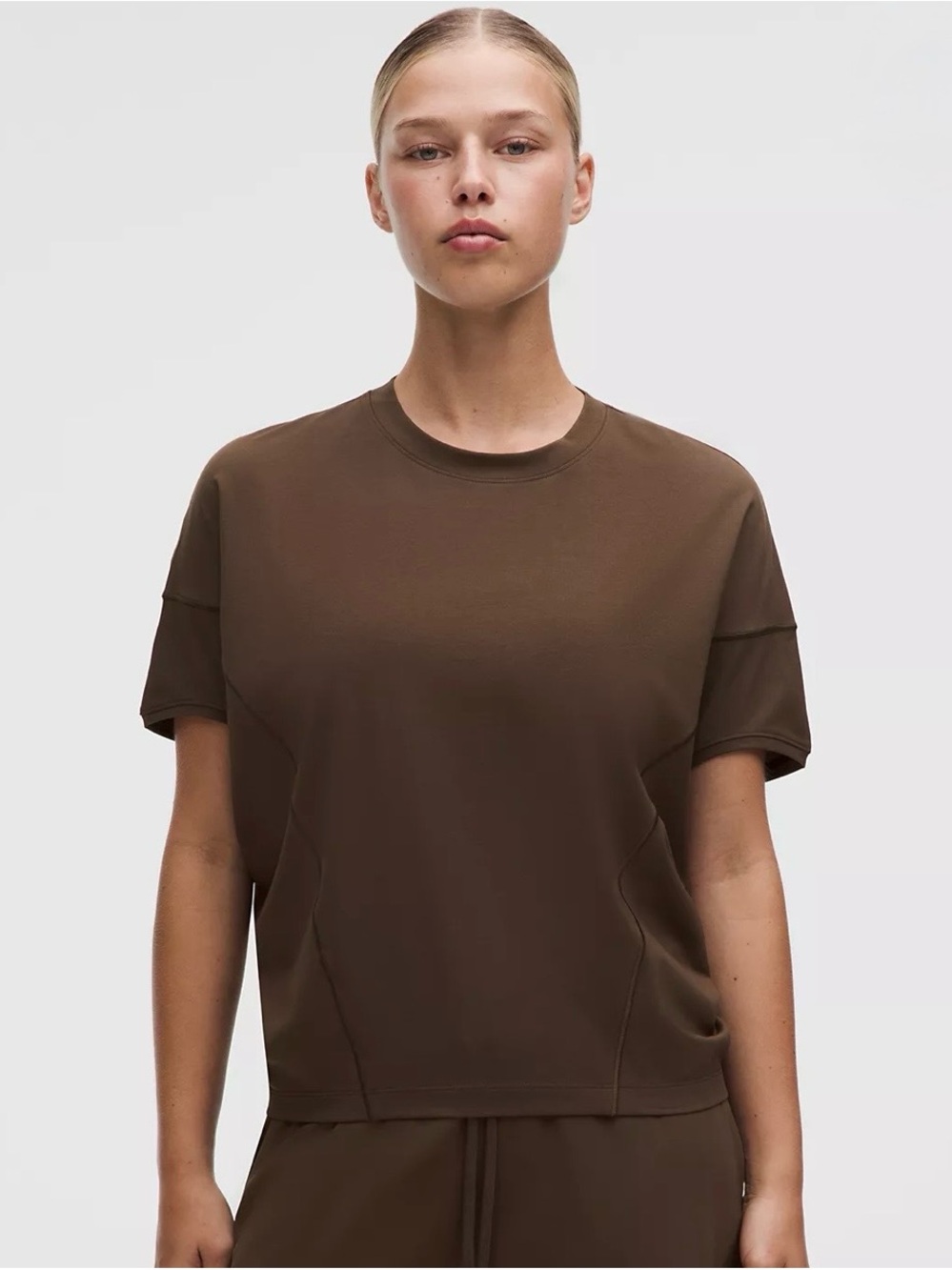 Lululemon Cotton-Modal Dolman Tee Walnut Crunch